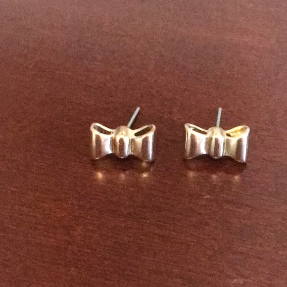 Kate Spade gold bow earrings - Picture 2 of 7